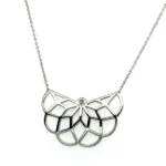 0.10 CTW avé Diamond Curve Necklace in Sterling Silver - Image 2