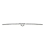 0.10 CTW DEW Infinity Diamond Bracelet in Sterling Silver - Image 2
