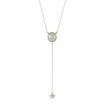 0.80 CTW DEW Marquise Cluster Necklace in Sterling Silver