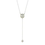 0.80 CTW DEW Marquise Cluster Necklace in Sterling Silver - Image 2