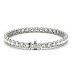 12.21 CTW DEW Marquise Diamond Station Bracelet in Sterling Silver
