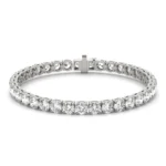 12.21 CTW DEW Marquise Diamond Station Bracelet in Sterling Silver - Image 3