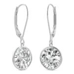 3.80 CTW Diamond Stud Earrings in 14K White Gold