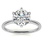 Celestial Bloom Solitaire Ring - Image 2