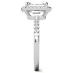 Moonlit Mirage Emerald Cut Engagement Ring - Image 3