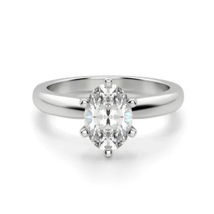 Diamond Drift Three-Stone Engagement Ring