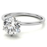 Blissfire Crown Diamond Engagement Ring