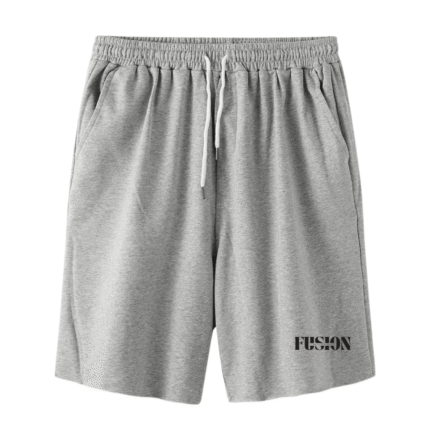 TeeVerse "Waveform" Retro Print Beach Shorts