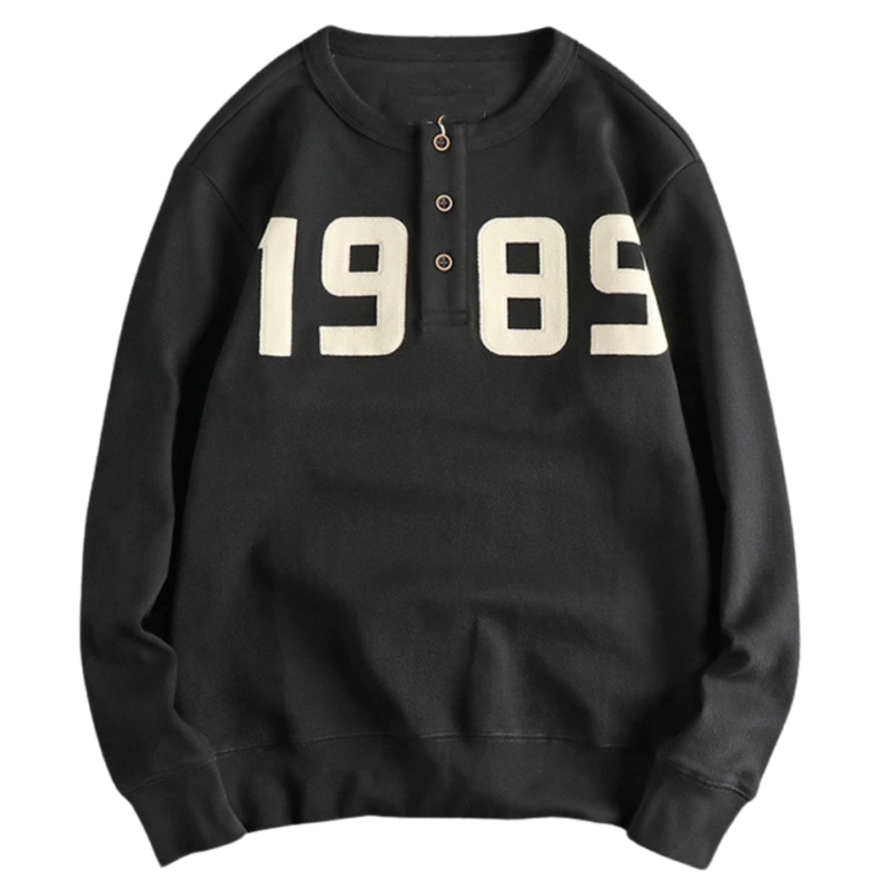 EchoWear "Signal Lost" Abstract Static Print Sweatshirt