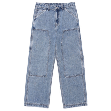 MonoTee "Slate Edge" Minimal Raw Denim Jeans